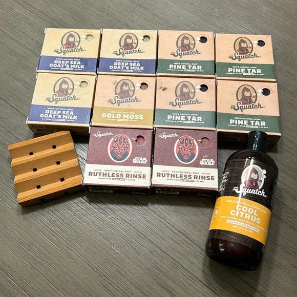 Dr Squatch Saop with Soap Stand and Conditioner - Picture 1 of 1